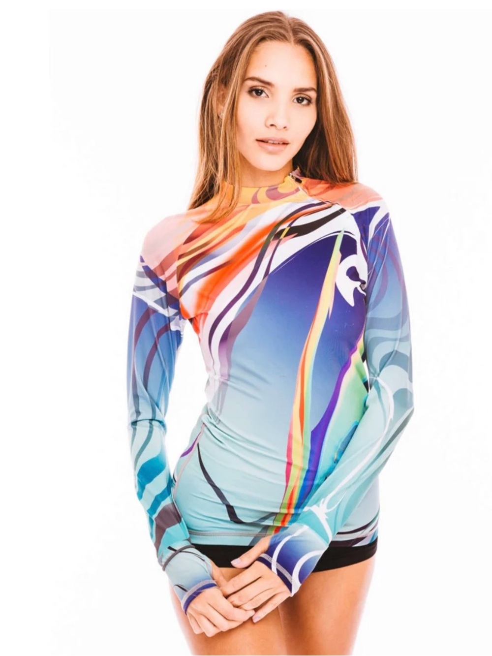 Platinum Sun Long Sleeve Rash Guard for Women UPF 50+ | Azzura